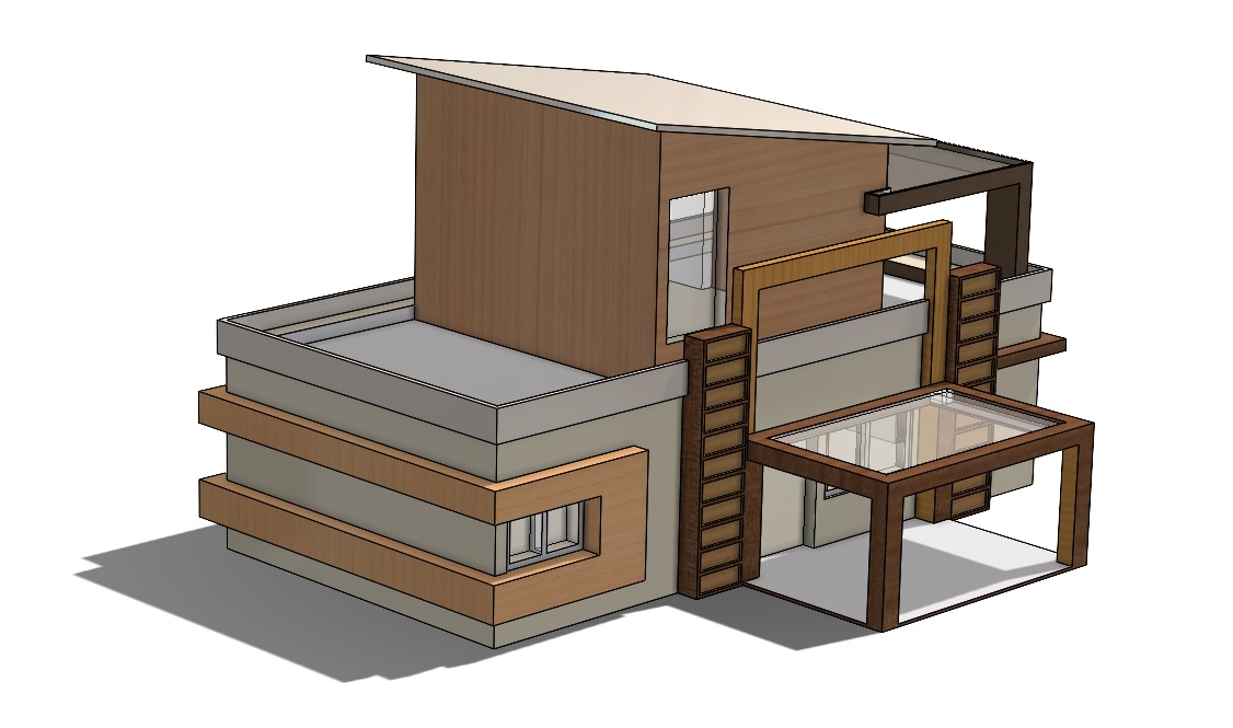 SolidWorks中的现代别墅设计18x36